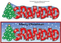 Christmas Tree Grandad Large Dl