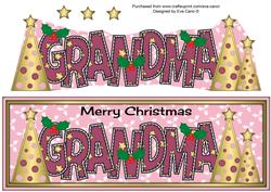 Buttons Christmas Trees Grandma Large Dl