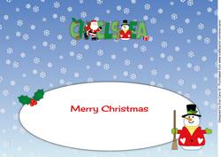 Santa & Snowman Chelsea Large Dl Insert