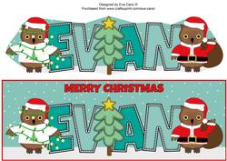 Christmas Owls Evan Large Dl
