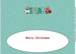 Christmas Owls Evan Large Dl Insert