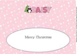 Eddie the Penguin Daisy Large Dl Insert