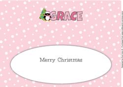 Eddie the Penguin Grace Large Dl Insert