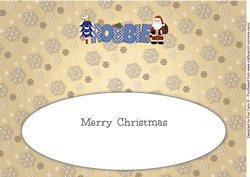 Santa Robbie Large Dl Insert