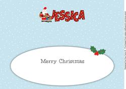 Santa with Rudolf Jessica Large Dl Insert