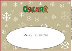 Gingerbread Men Oscar Large Dl Insert