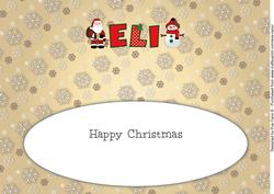 Santa & Snowman Eli Large Dl Insert