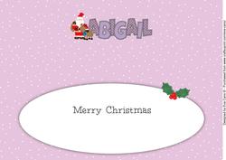 Santa with Rudolf Abigail Large Dl Insert