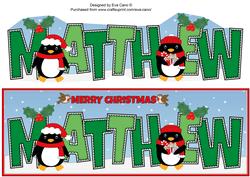 Christmas Penguins Matthew Large Dl