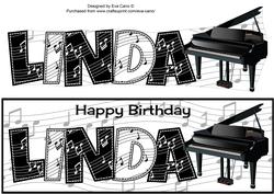Piano Theme Linda Large Dl