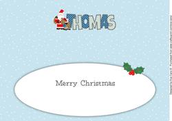 Santa with Rudolf Thomas Large Dl Insert