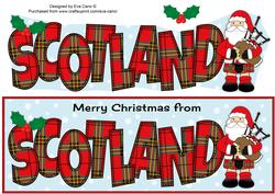 Merry Christmas from Scotland Large Dl