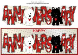 Jazz Dogs Anniversary in Red Large Dl