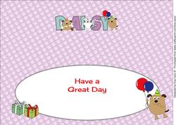 Cat & Dogs Daisy Large Dl Insert