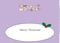 Christmas Angels Isabel Large Dl Insert
