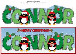 Christmas Penguins Connor Large Dl
