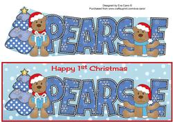 First Christmas Teddies Pearse Large Dl