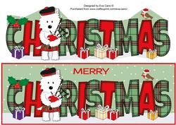 Bagpiper White Jazz the Dog Christmas Large Dl 3