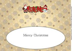 Santa & Snowman Friend Large Dl Insert