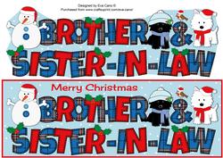 Jazz Dogs & Snowman Brother & Sister-in-law Large Dl