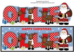 Santa and His Reindeers Ollie Large Dl