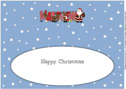 Santa and His Reindeers Matthew Large Dl Insert