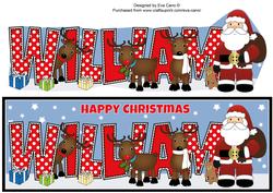 Santa and His Reindeers William Large Dl