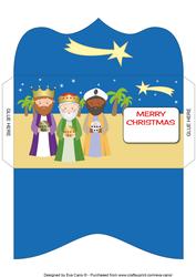 3 Wise Men Money Wallet Merry Christmas