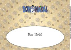 Cute Snowman Bon Nadal Large Dl Insert