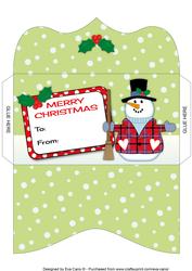 Snowman Money Wallet 3