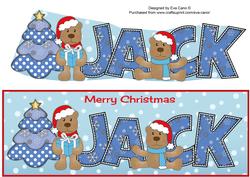 Christmas Teddies Jack Large Dl