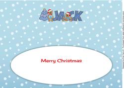 Christmas Teddies Jack Large Dl Insert