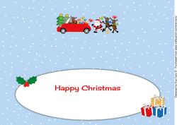 Let Me Drive Santa Large Dl Insert
