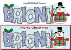Snowman Briony Large Dl
