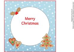 Insert for My Gingerbread Christmas Mini Kit