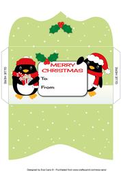 Christmas Penguins Money Wallet 3