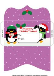 Christmas Penguins Money Wallet 4