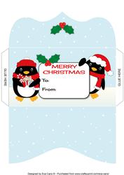 Christmas Penguins Money Wallet 6