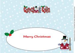 Snowman Carroll & Colin Large Dl Insert