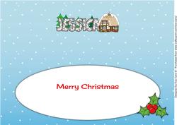 Christmas Cottage Jessica Large Dl Insert
