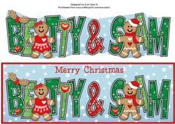 Gingerbread Couple Betty & Sam Large Dl