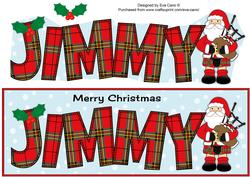 Scottish Santa Jimmy Large Dl