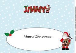 Scottish Santa Jimmy Large Dl Insert