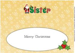 Santa in Coat Sister Large Dl Insert