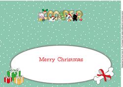 Christmas Dogs Cooper Large Dl Insert