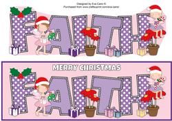Christmas Fairies Faith Large Dl
