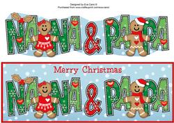 Gingerbread Couple Nana & Papa Large Dl
