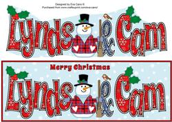 Snowman Lynds & Cam Large Dl
