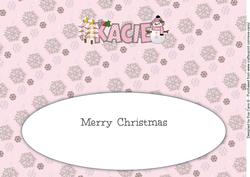 Cute Snowman Kacie Large Dl Insert