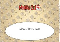 Cute Snowman Maxwell Large Dl Insert